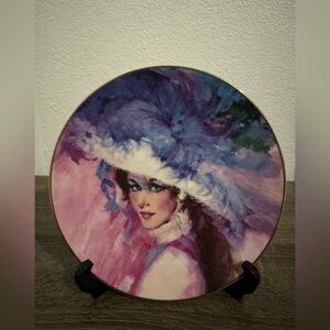 Vintage Porcelain Plate Avon 1990, Mrs. PFE Albee, "Spring's Magic Splendor"